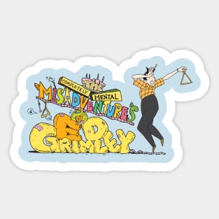 Ed Grimley Cartoon Sticker